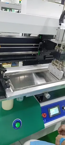 SMT Semi Auto Solder Paste Stencil Screen Printer for 1.2m/1.5m Electronic PCB Board GDK SSP